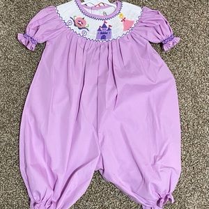 Mom & Me smocked jumpsuit